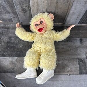 1950s Rushton Tippy Monkey Chimp Howdy Doody Plush Chimpanzee